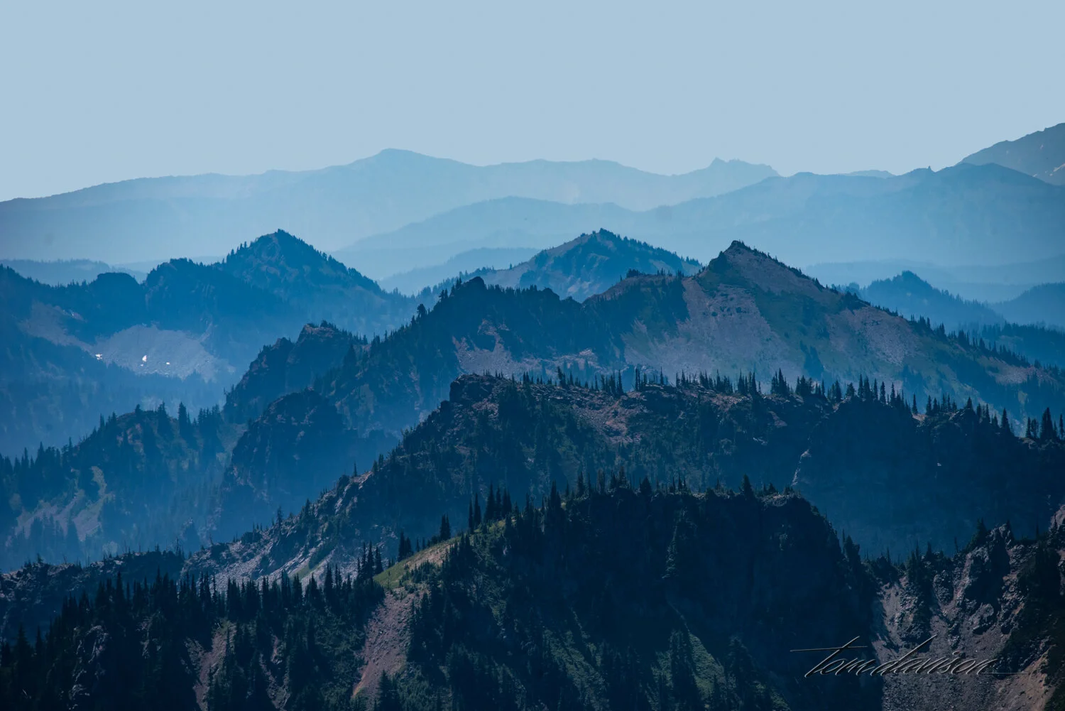From the top of Crystal Mountain.