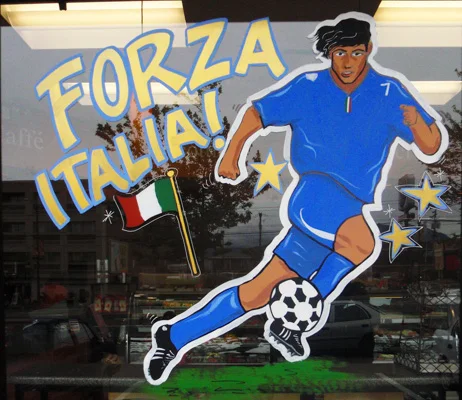 Window Painting for Italia Bakery, Vancouver