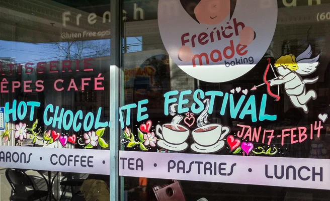 Window Painting for French Made Baking, Vancouver