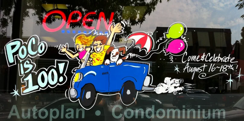 Window Painting for Insurance Agency, Port Coquitlam