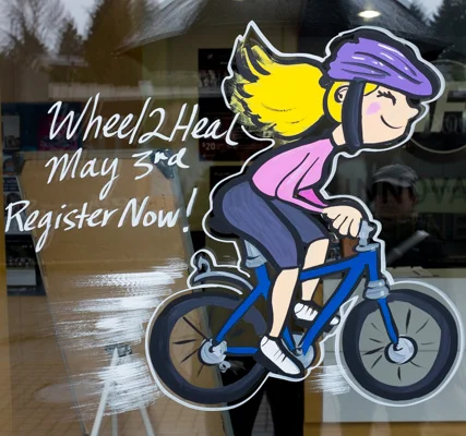 Window Painting for Innovative Fitness, Port Moody