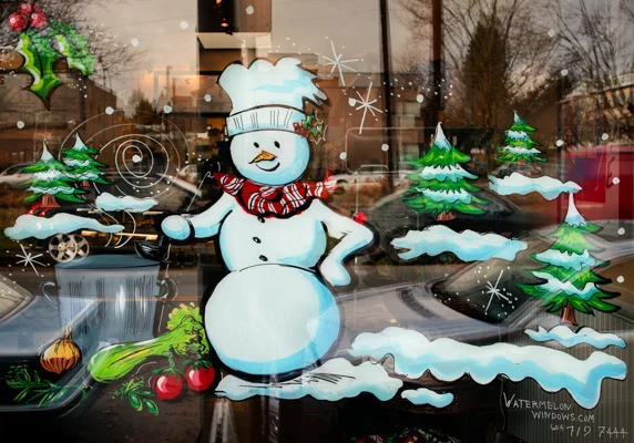 Window Painting for Stock Up Cafe, Vancouver