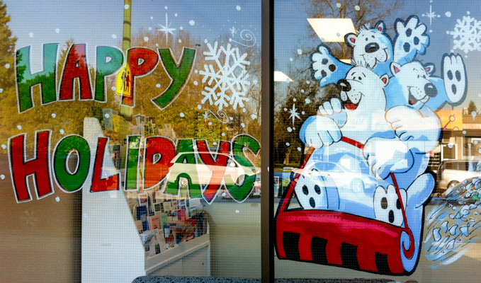 Window Painting for Raj Chouhan MLA Offices, Burnaby