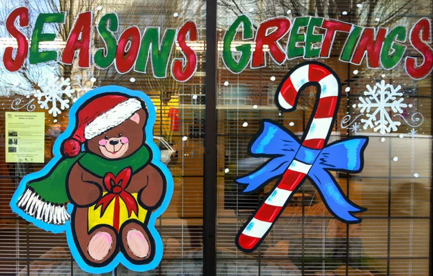 Window Painting for Adrian DIX MLA Offices, Vancouver