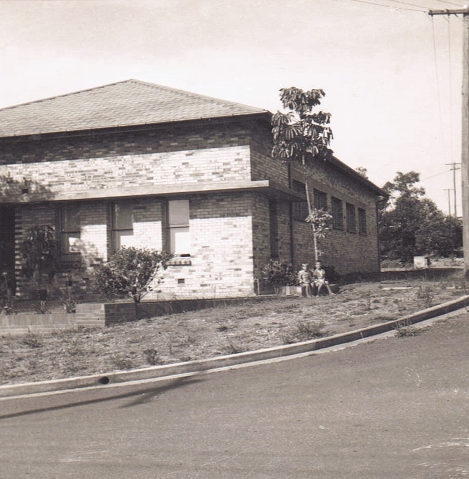 Luigi & his brother, Odino as children in front of the Brisbane factory circa 1966