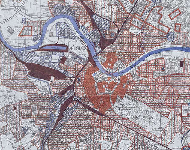 RAF Bombing Map used during Second World War