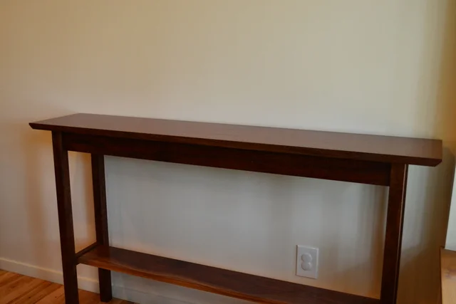 Walnut Console Table