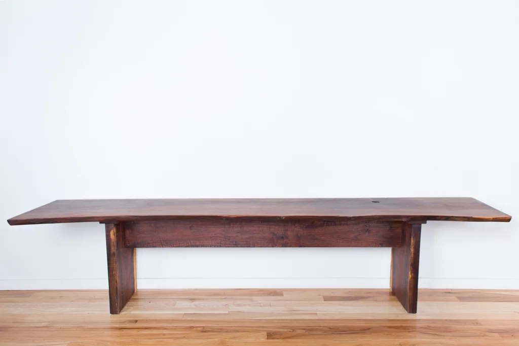 Large Black Walnut Bench