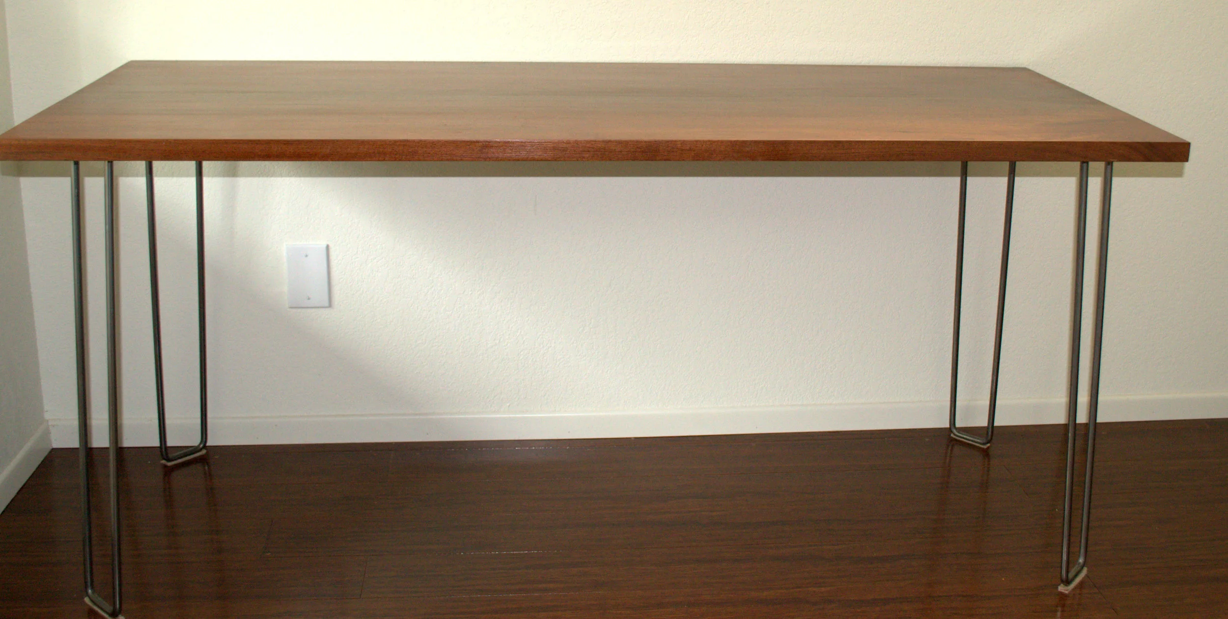 Hair Pin Writing Table-Black Walnut Again