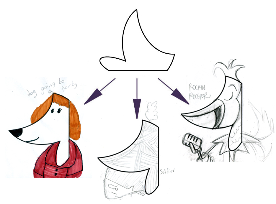 ANNA's ON LEFT (DOG GOING TO A PARTY), ELLIOT's CENTER (SOLDIER), AMY's ON RIGHT (ROCKIN ROOSTER)