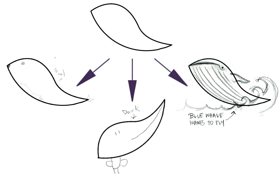 LEFT (SEAL), CENTER (DUCK), AMY's ON RIGHT (BLUE WHALE WANTS TO FLY)