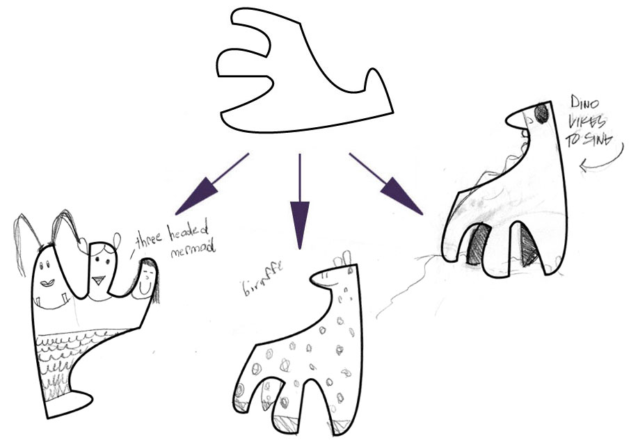 LEFT (THREE HEADED MERMAID), CENTER (GIRAFFE), AMY's ON RIGHT (DINO LIKES TO SING)