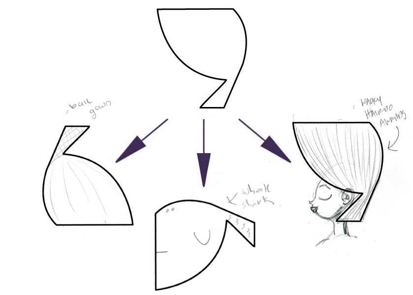 LEFT (BALL GOWN), CENTER (WHALE SHARK), AMY's ON RIGHT (WACKY HAIRDO AWARDS)