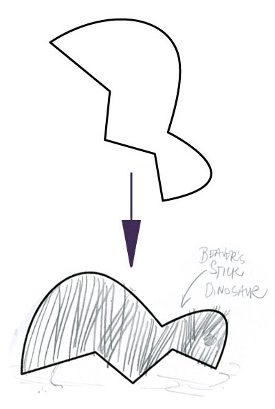 AMY'S (BEAVER'S STICK DINOSAUR)