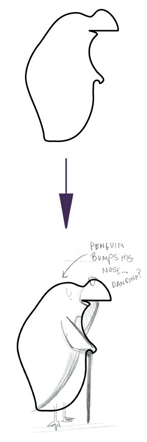 PENGUIN GETS HURT WHEN HE DANCES