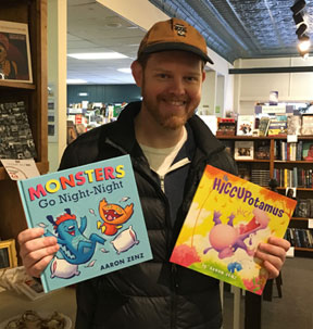 I met Aaron during a December book signing at The Bookman bookstore.