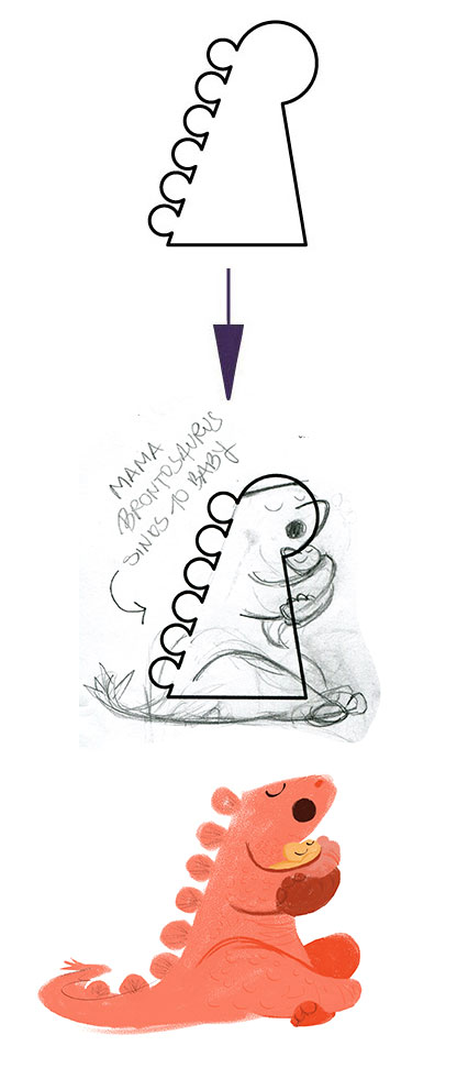  MAMA STEGOSAURUS SINGS TO BABY