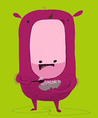  He looks like he might be friends with the HUNGRY HALLOWEEN Blobs!