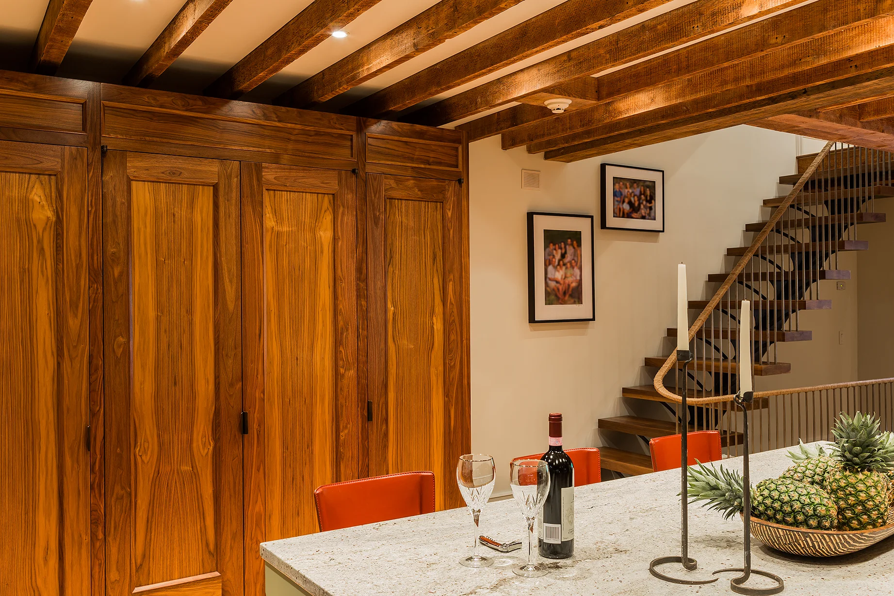 Walnut kitchen pantry