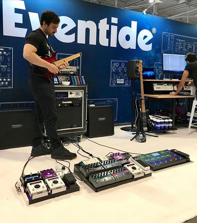 Repost from @joe.cozzi at @thenammshow . If you're at NAMM this year go say hi to Joe and the rest of the gang at the @eventideaudio booth! #eventide #barn3 #namm