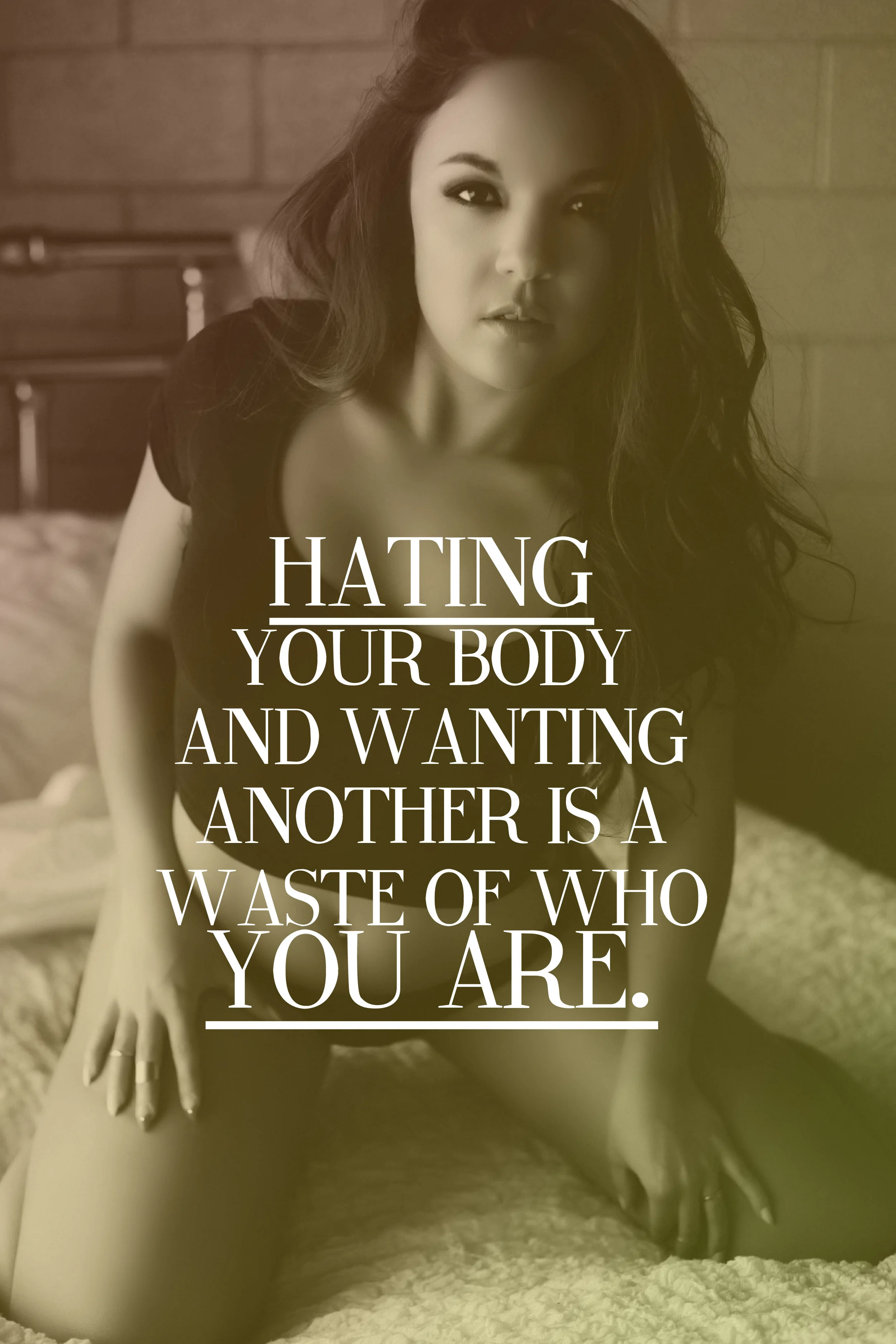 Loving Yourself. Jen is winning the battle!