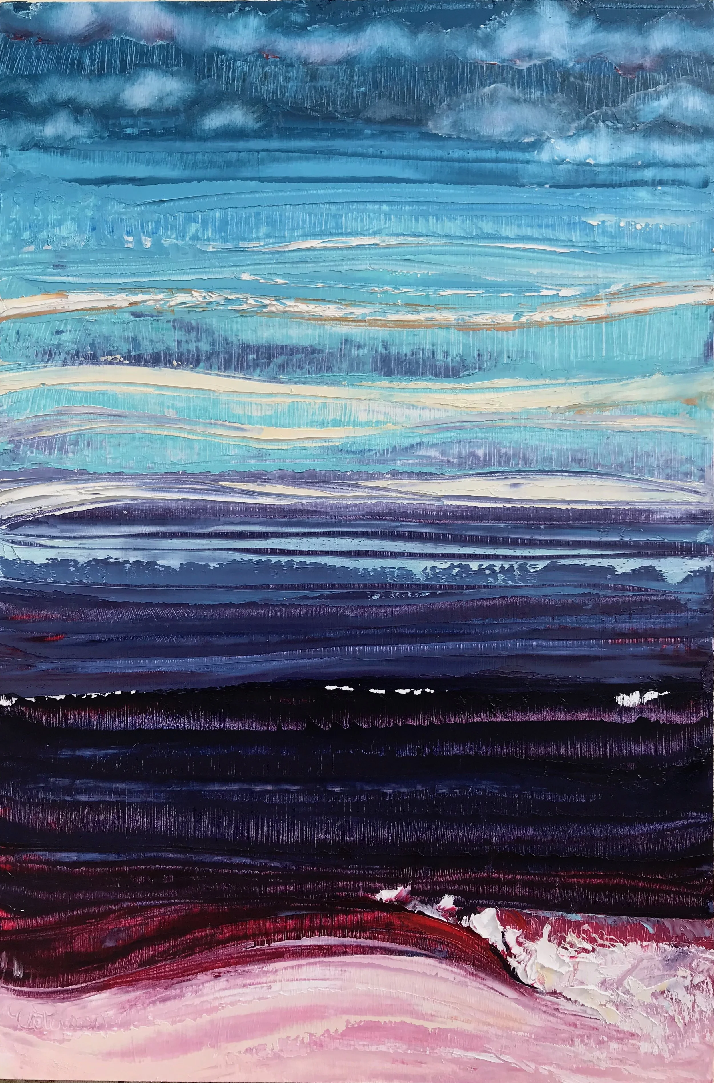 "Dusk Break" 18x12 inch Oil on Canvas
