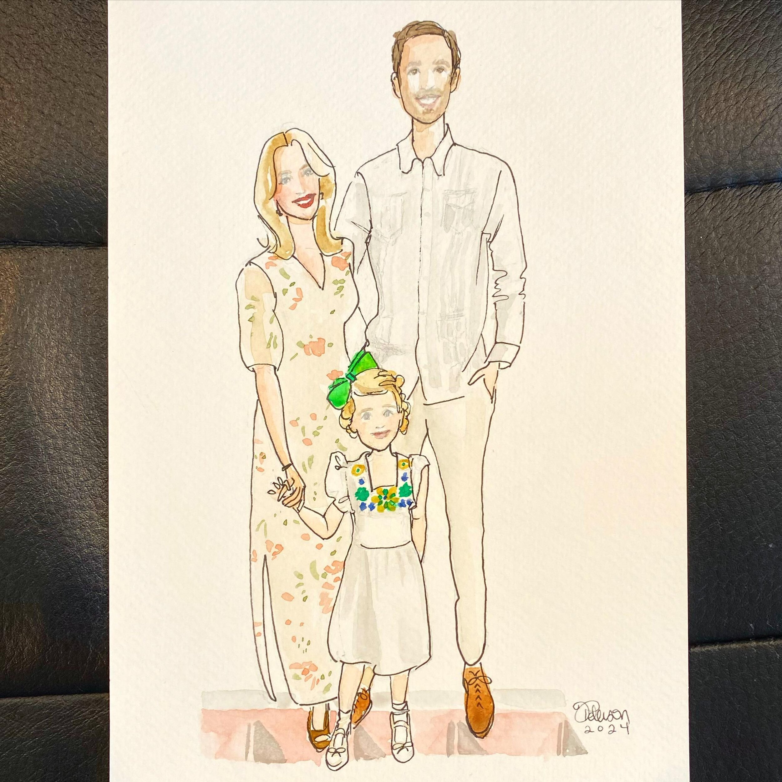 Sweet little commission from last year.

#familyportrait #jamiepetersonart