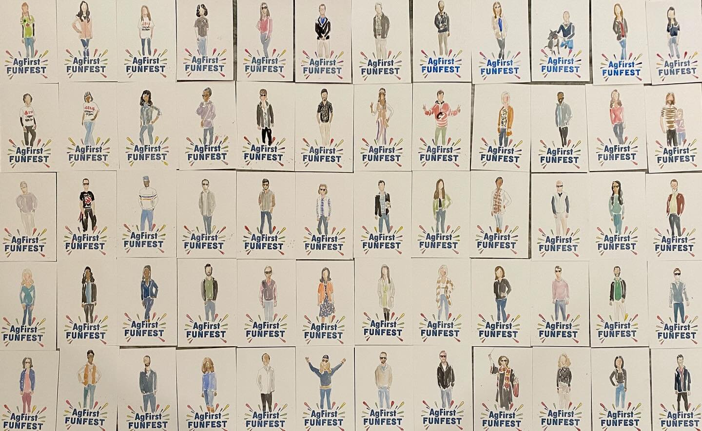 The delightful people of AgFirst. 

We were honored to celebrate with you and to paint you!

#employeeportraits #partyfavors #watercolorportraits #guestportraits #columbiasc #officeparty #corporateevents @unitedinpaint @oddtree33 @metamorphosisters