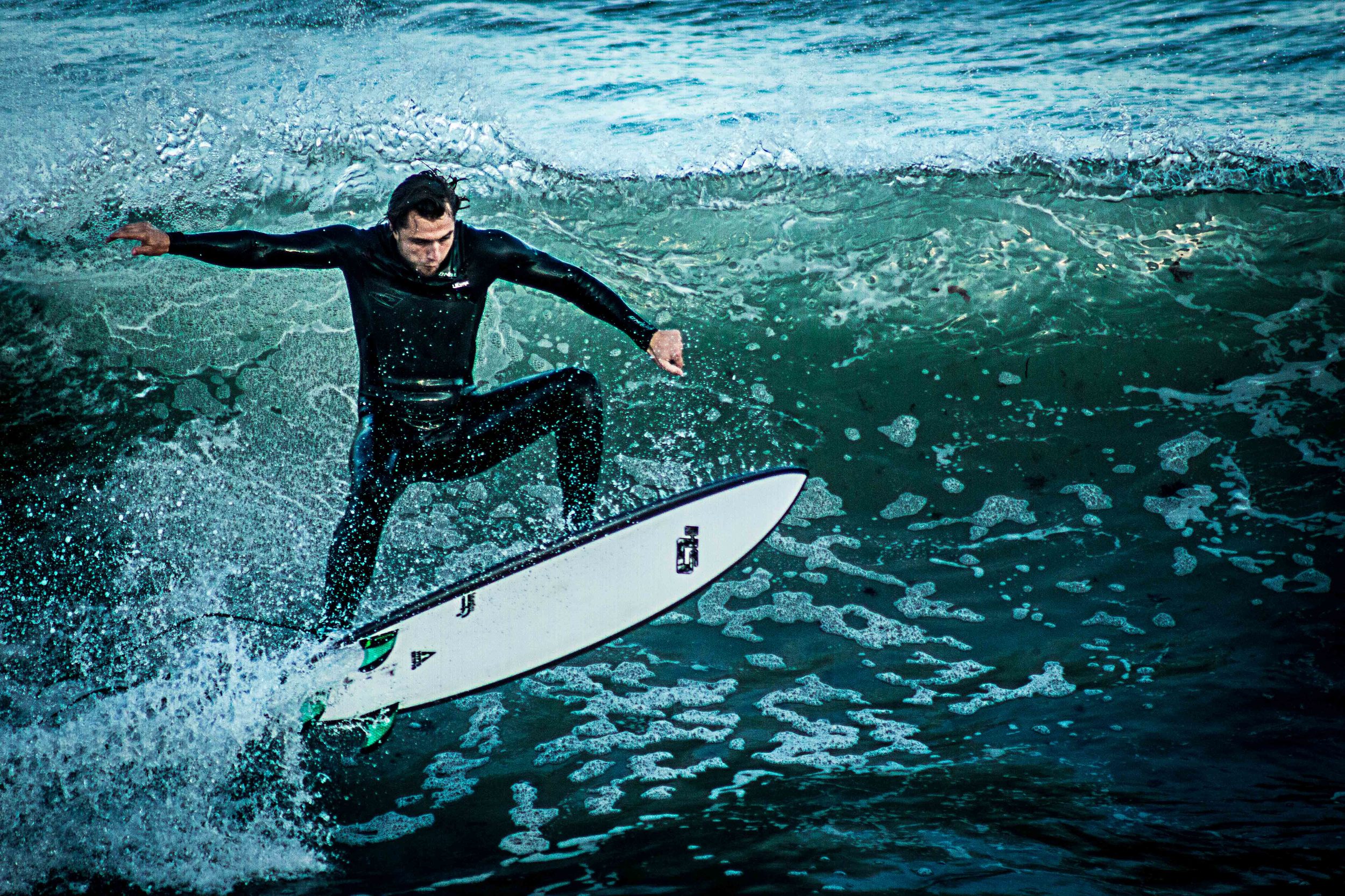 Catching air on the wave