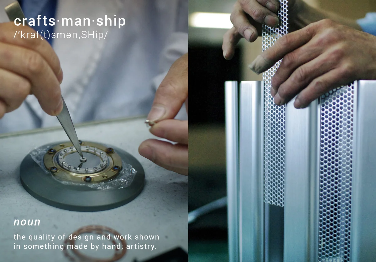 Hand-made microphones.