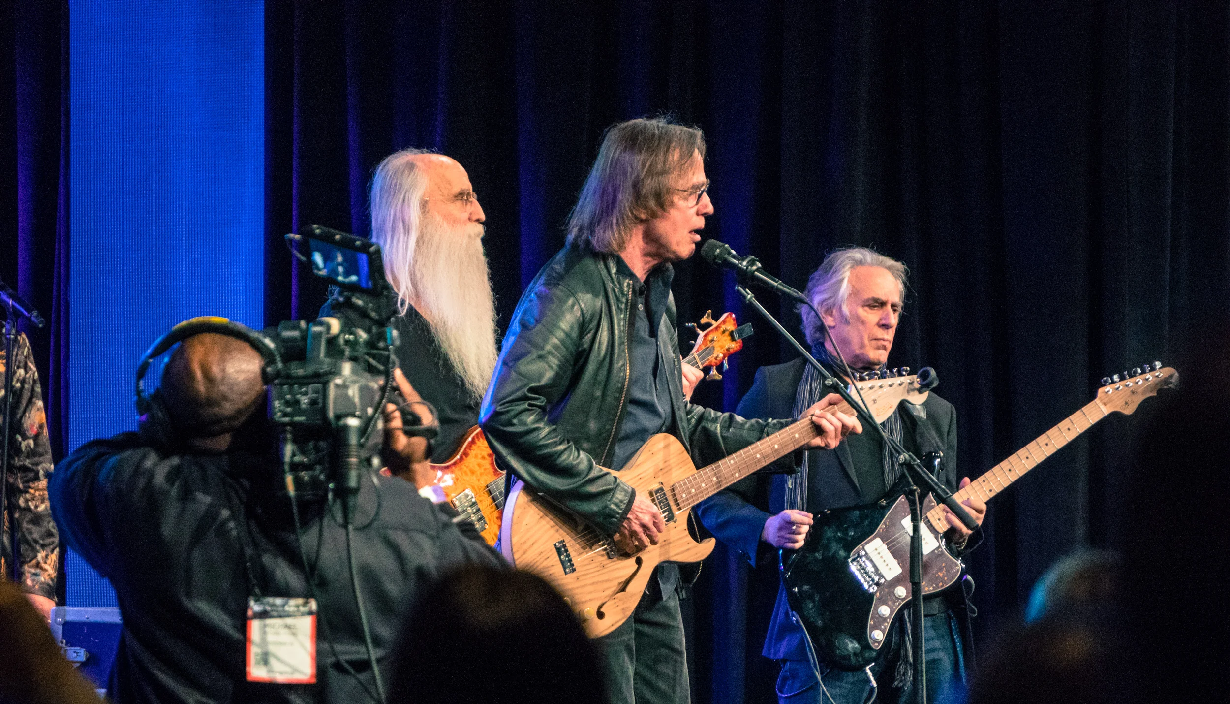 One of our personal highlights was getting to see the legendary Jackson Browne and his legendary band (The Section) perform at the TEC Awards on Saturday night.