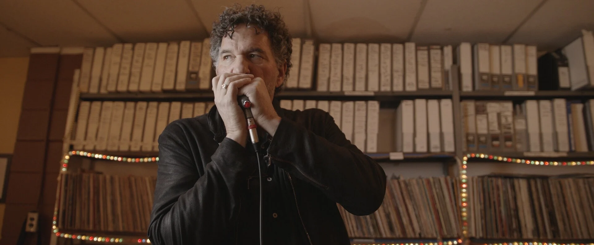 Mickey Raphael and the Harp Blaster HB52