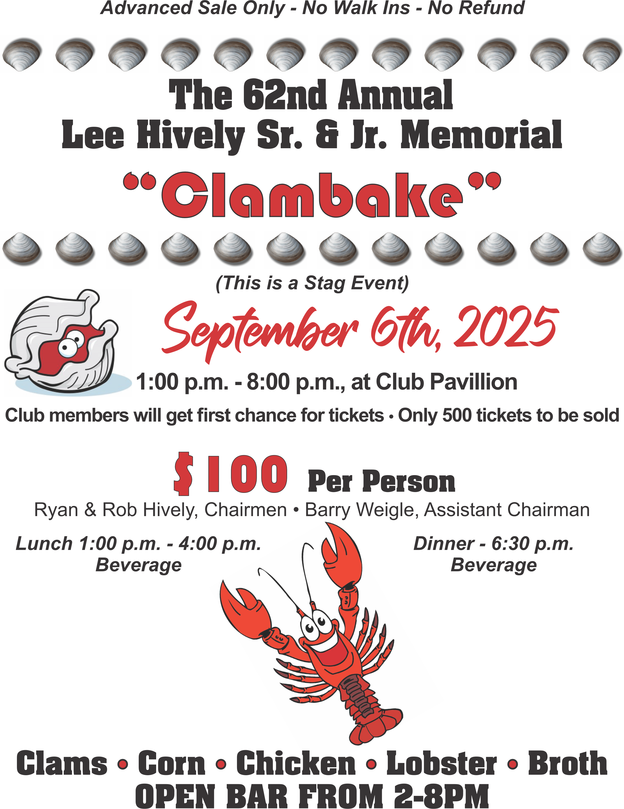62nd Annual Clambake