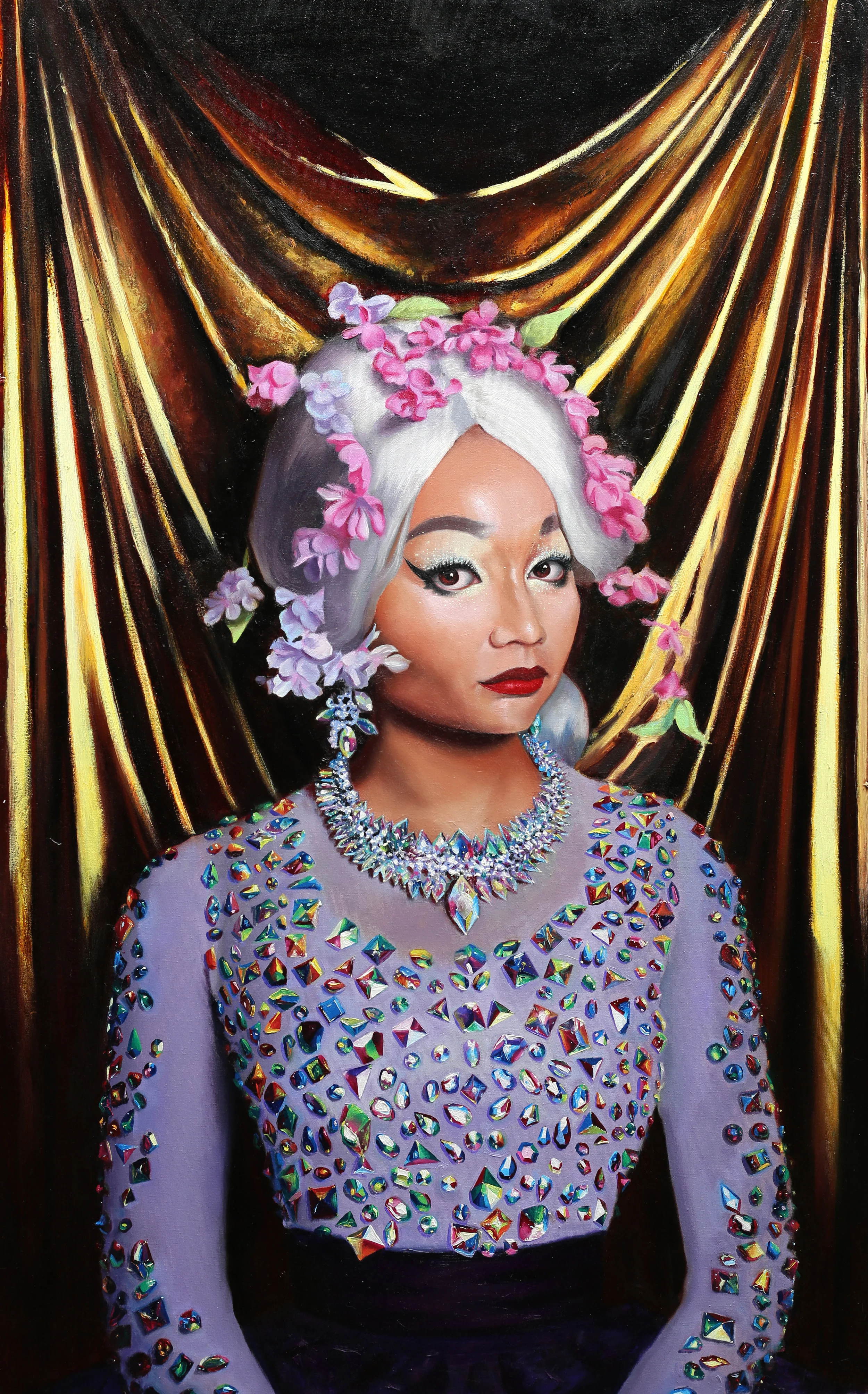 Fortune Teller oil on linen 48 x 30 inches