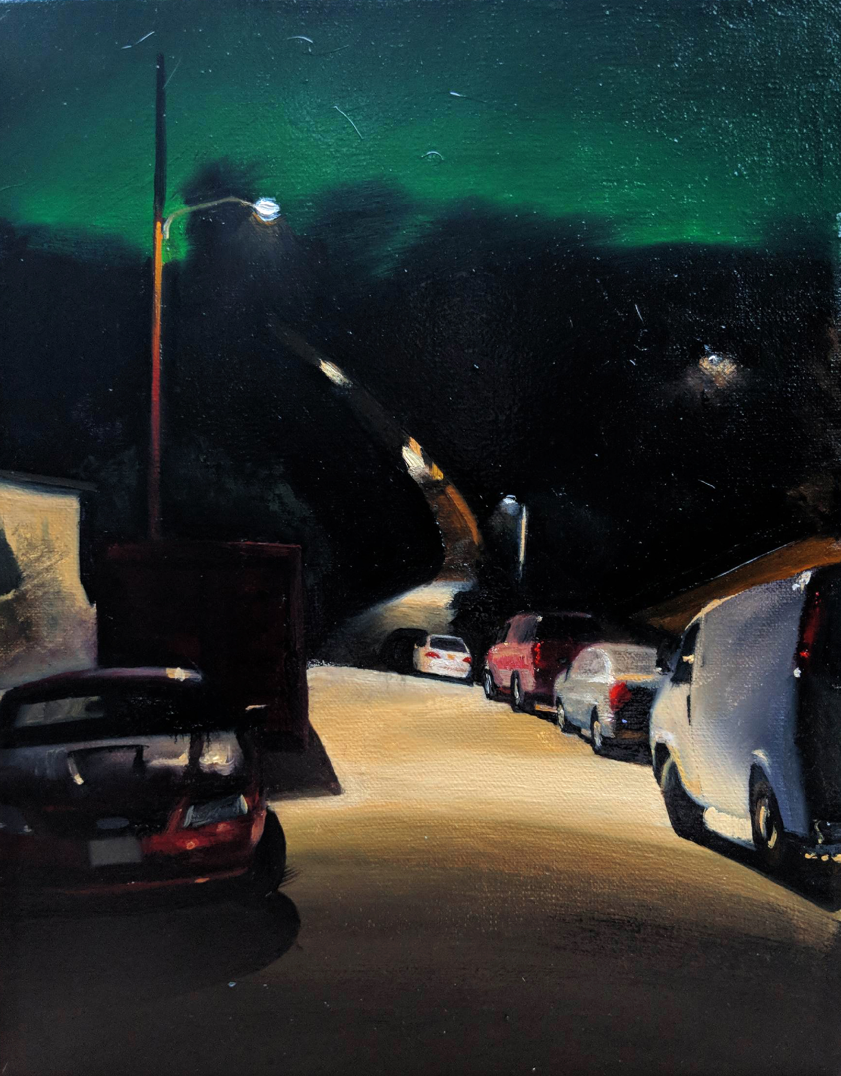 Eaton Street oil on canvas 14 x 11 inches