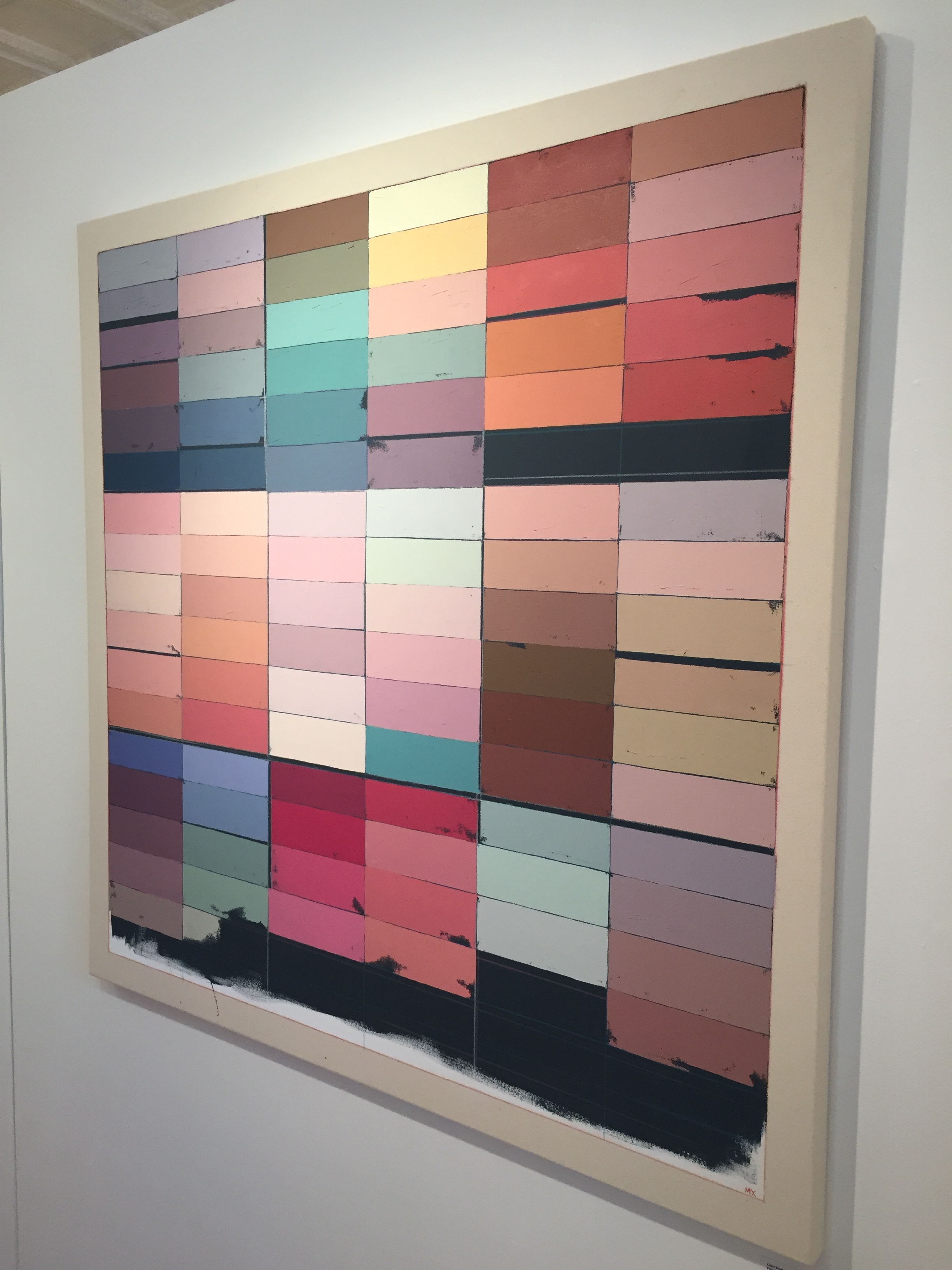 Color Study of Nine Facebook Friends' Eye Skins by Mia Cross - love these colors.
