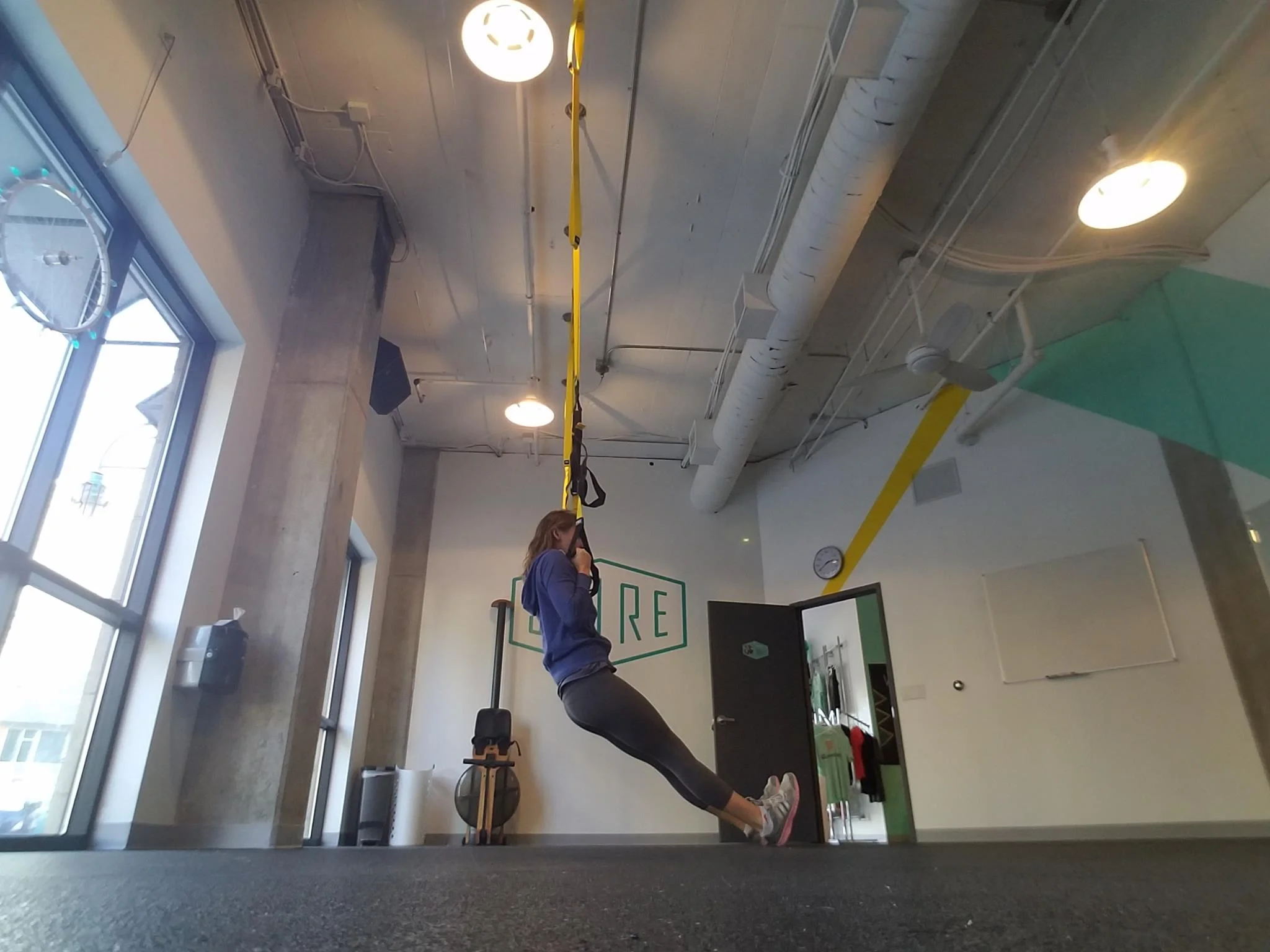 Move feet further away from body to make more challenging.