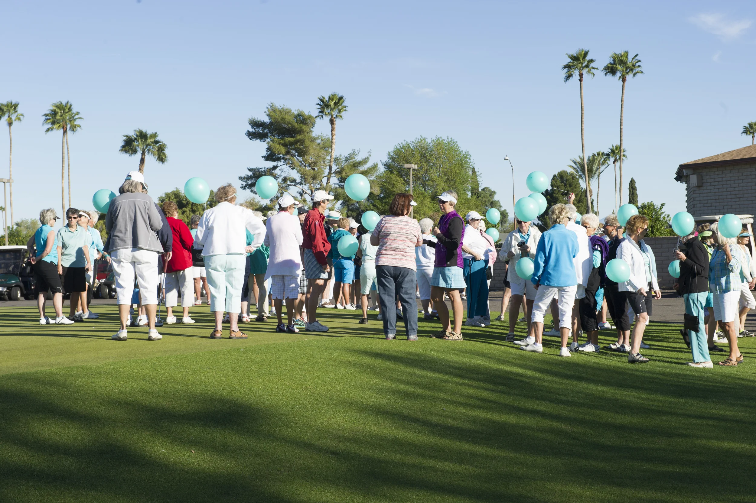 Everyone Takes Part In Teal Balloon Launch