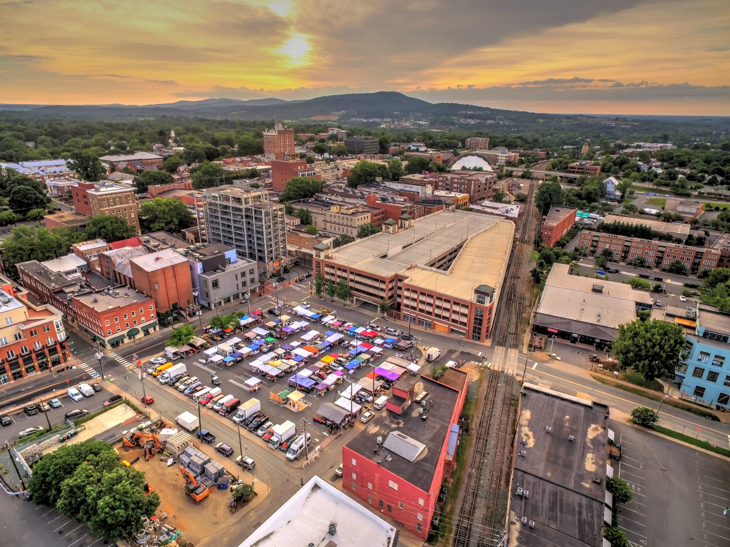 Sunrise at Charlottesville City Market