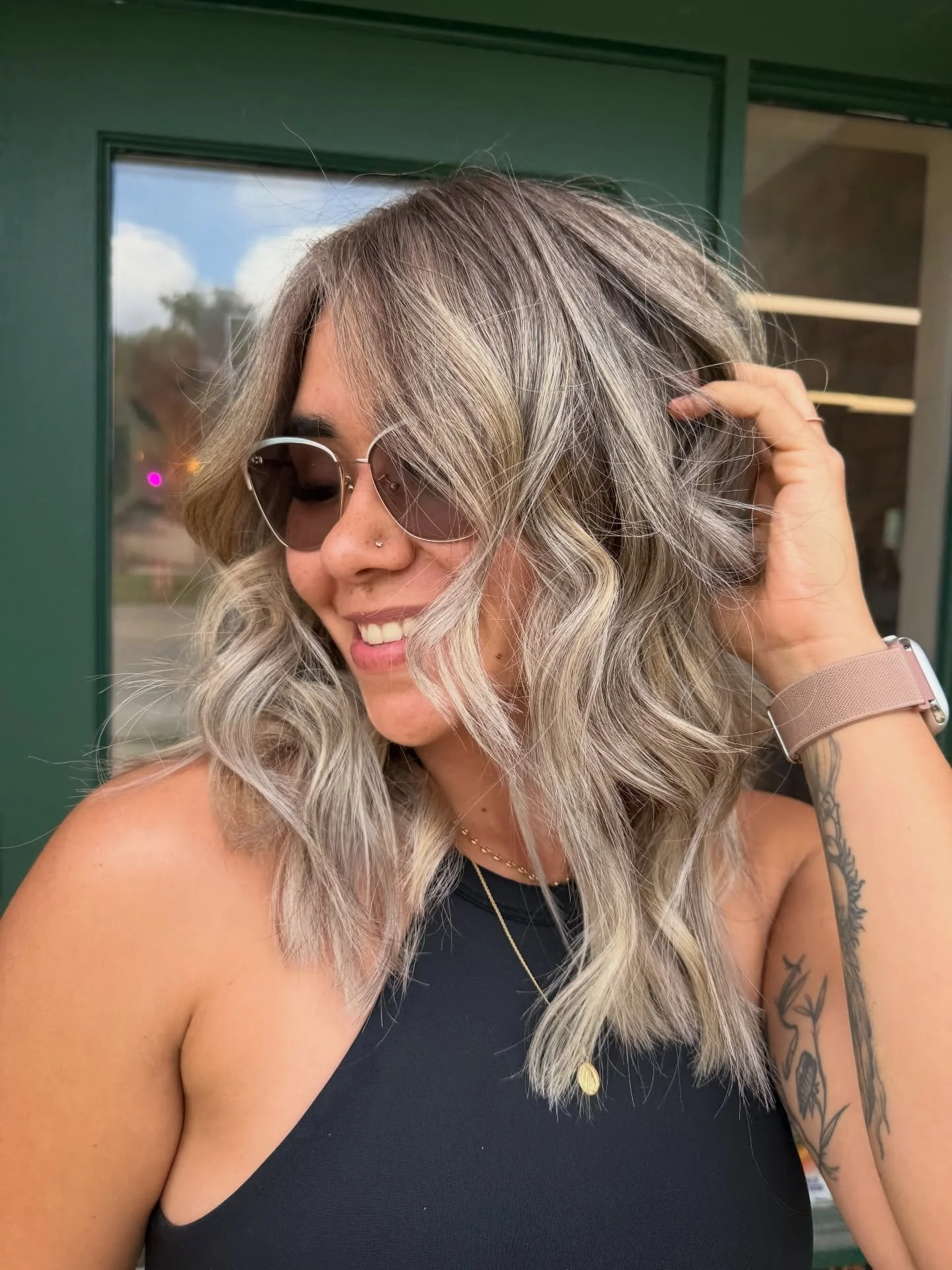 1 year grow out transformation. 🧚

I put some serious 💪💪💪 into this one 

Also, she did the Rubik&rsquo;s cube multiple times 😻

#michiganblondespecialist #michiganhairstylist #blonde #virgoseason #hairinspo