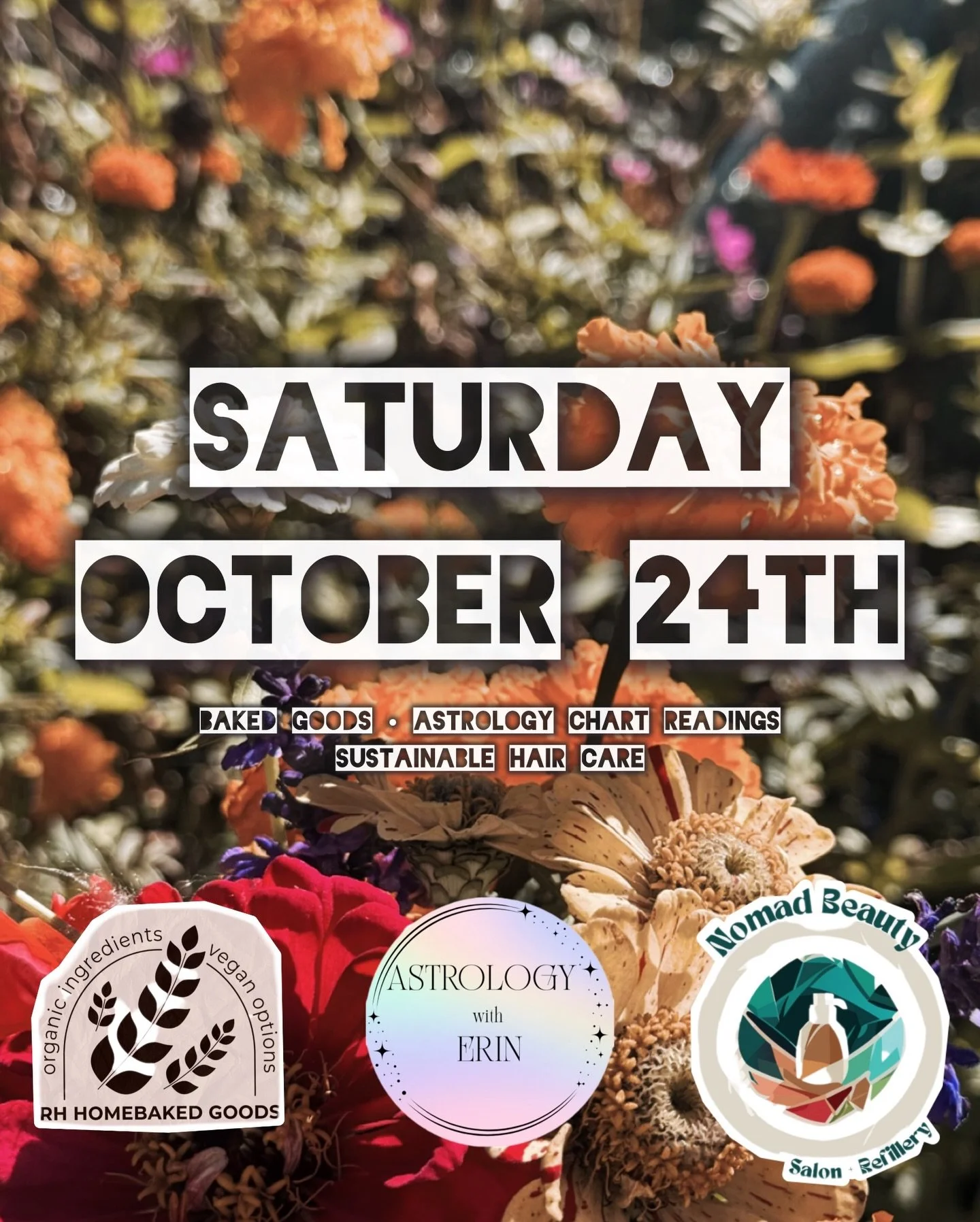 come join us Saturday for our monthly pop up with @erinjandarawlings and we&rsquo;re lucky to say @rhhomebakedgoods is joining us! 🔮🍪

⏳11-3 pm 
📍913 n main st Rochester, MI 

🌸 FOR MOST ACCURATE BIRTH CHART READINGS PLEASE BRING :: 
TIME OF BIRT
