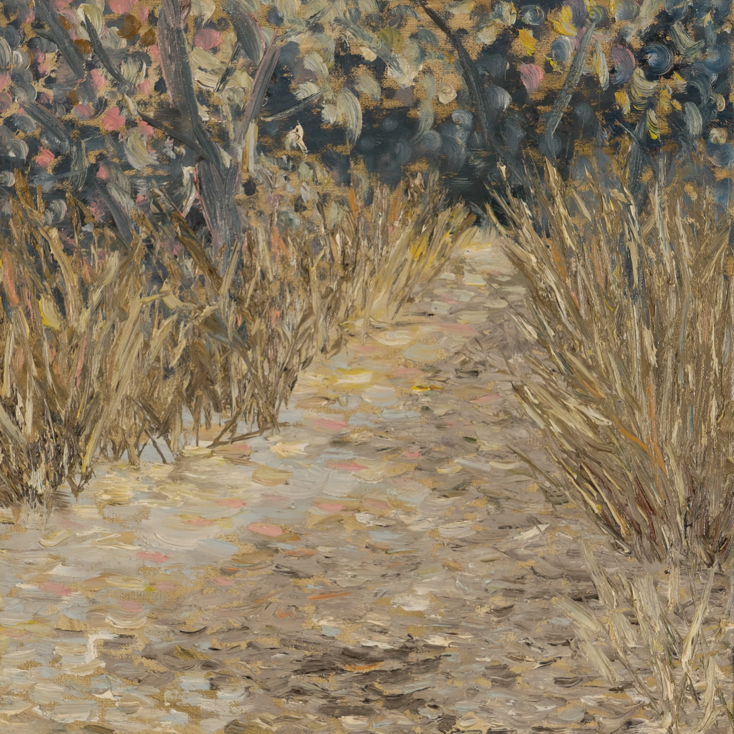   Snow Day at The Bay, 2012 oil on canvas 12" x 12"  