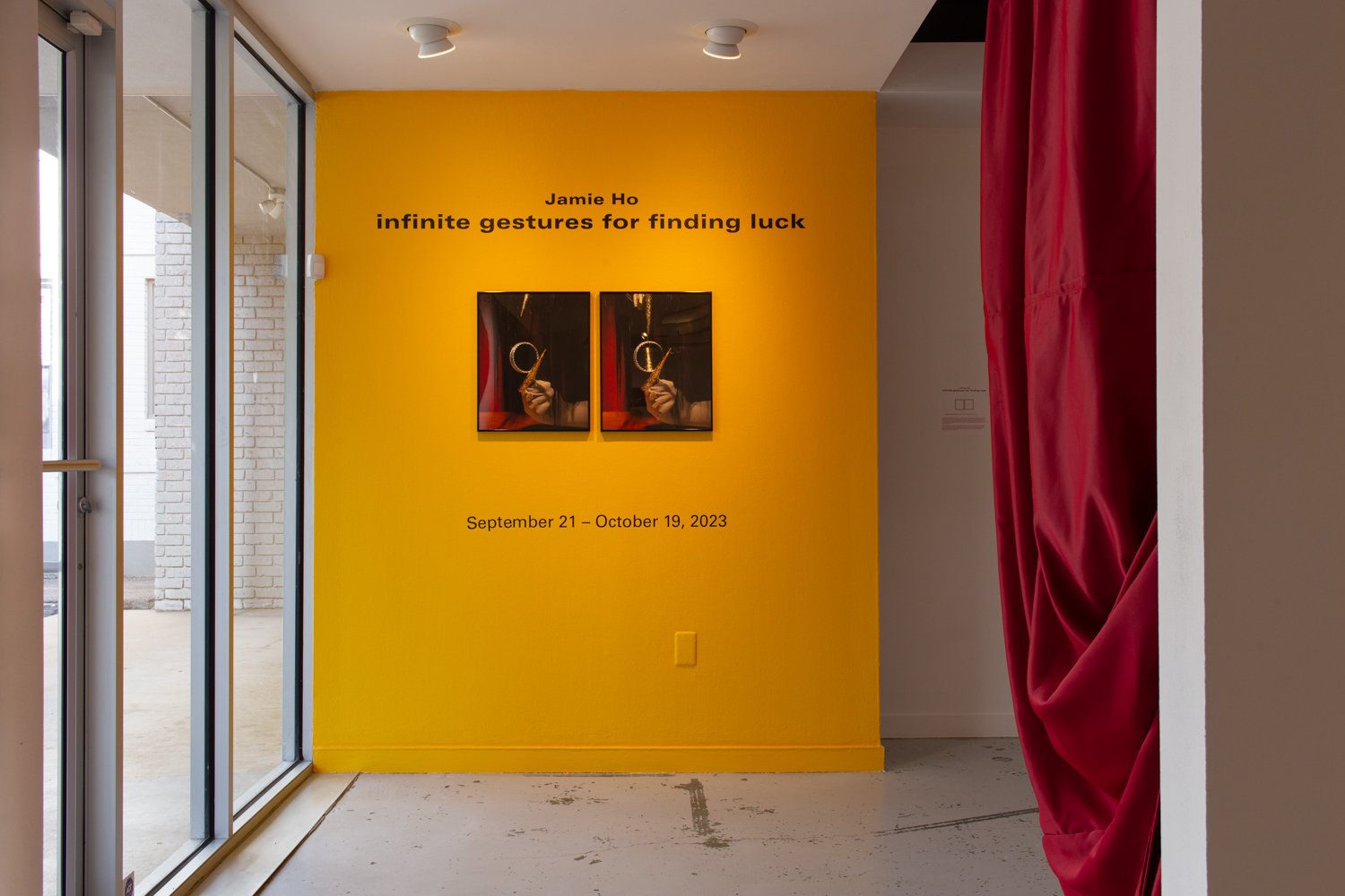  Documentation from  infinite gestures for finding luck,  Houston Center for Photography, Houston, TX, 2023 