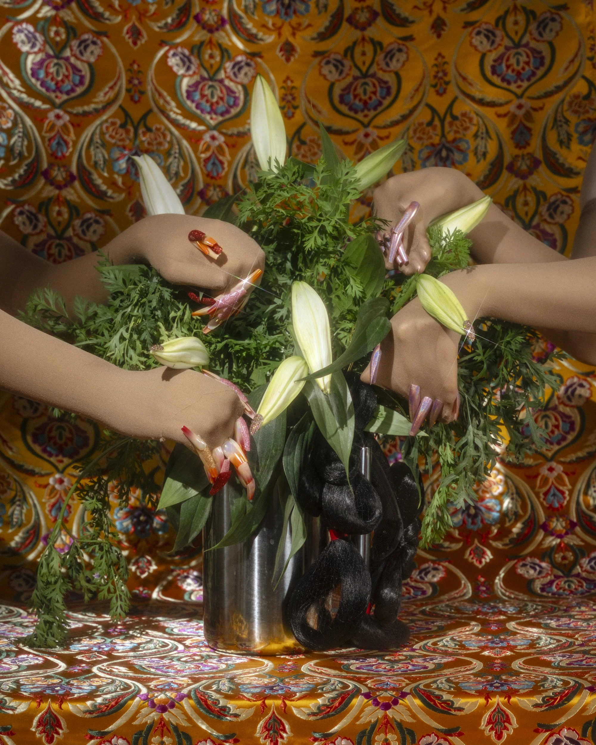 Posing with 'Oriental Lilies,' 2025