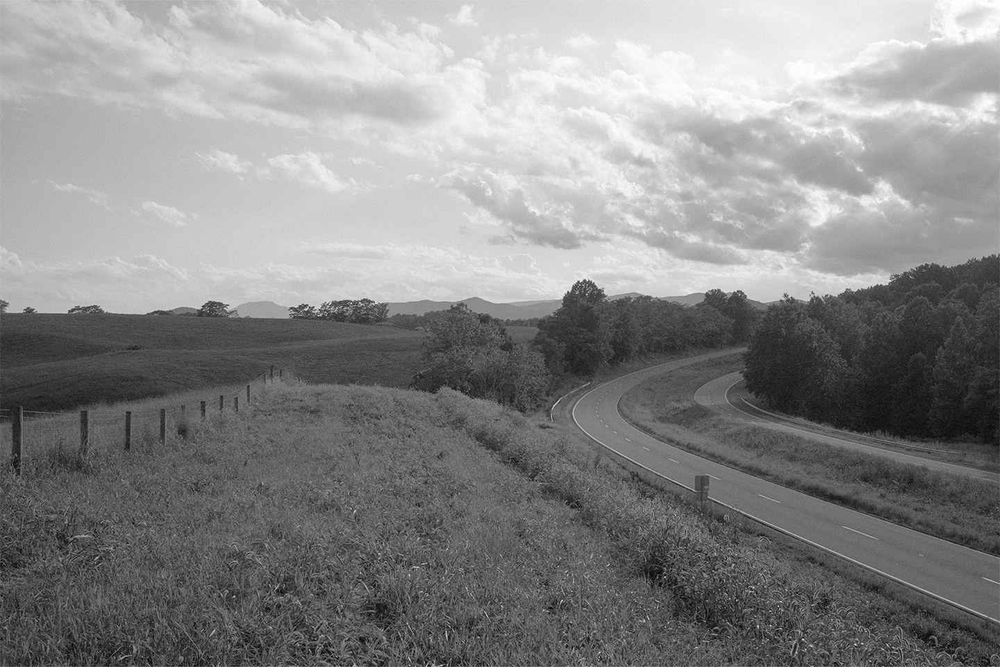 Looking west on Rt. 211. Rappahannock County, Virginia. 2014. 