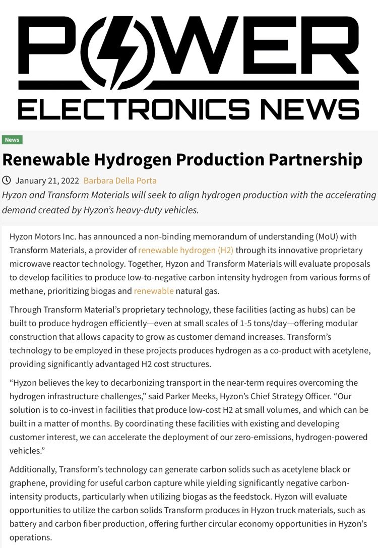 Transform Materials-Hyzon Power Electronics News.jpg