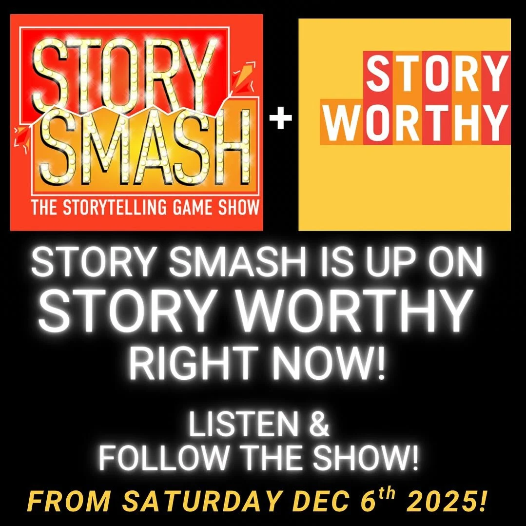 Story Smash is up on the Story Worthy Podcast! @lyrichyperion ! @dannyzuker @sandratsingloh @blainecapatch @theraddest @elijahwolfkomedy @andrearabbate  Next Story Smash on &hearts;️Valentines Day!&hearts;️ #gameshow #storytelling #comedy  @storysmas