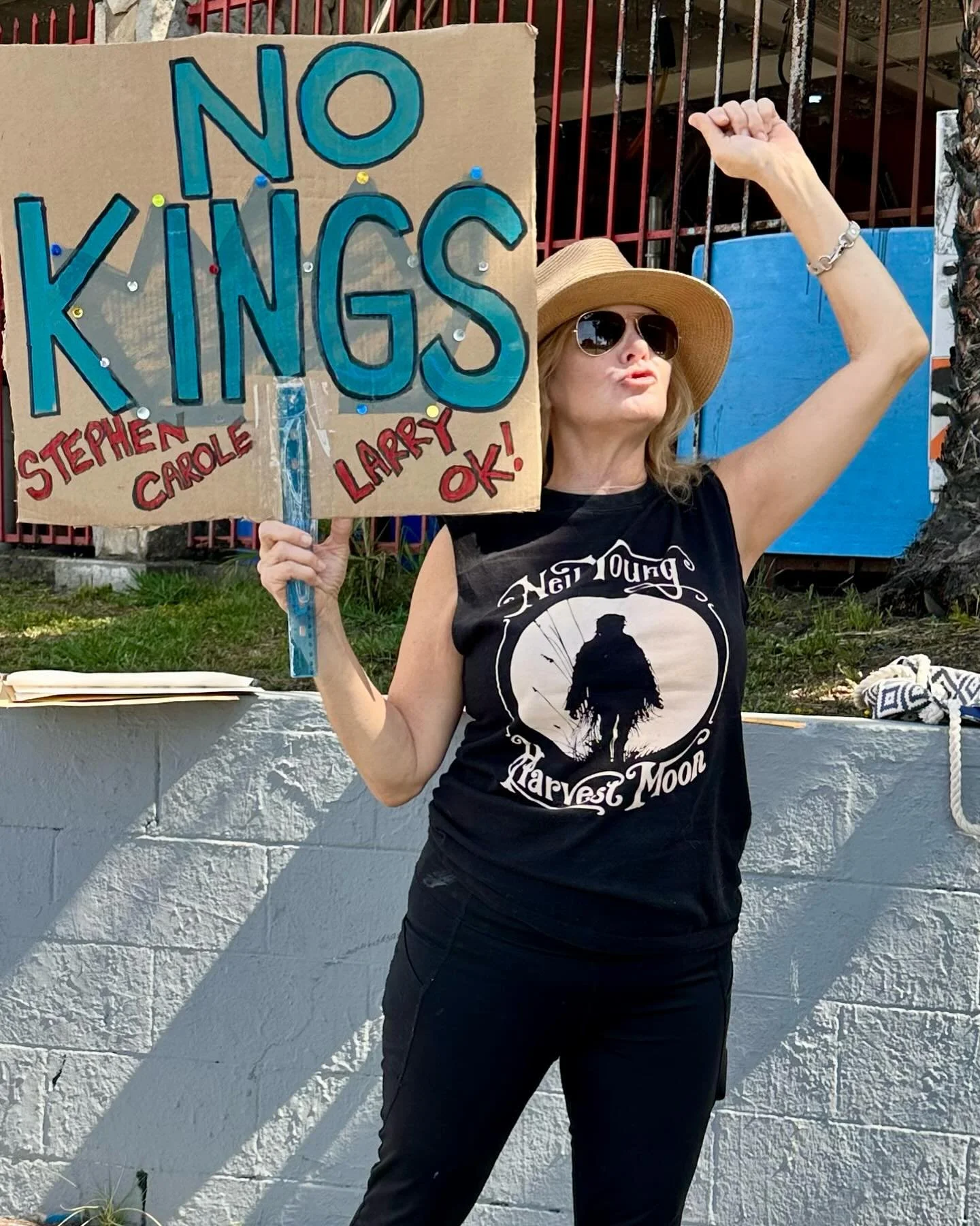 Happy NoKings Day! #LA. I&rsquo;m protesting solo! Get out here guys! #losfeliz