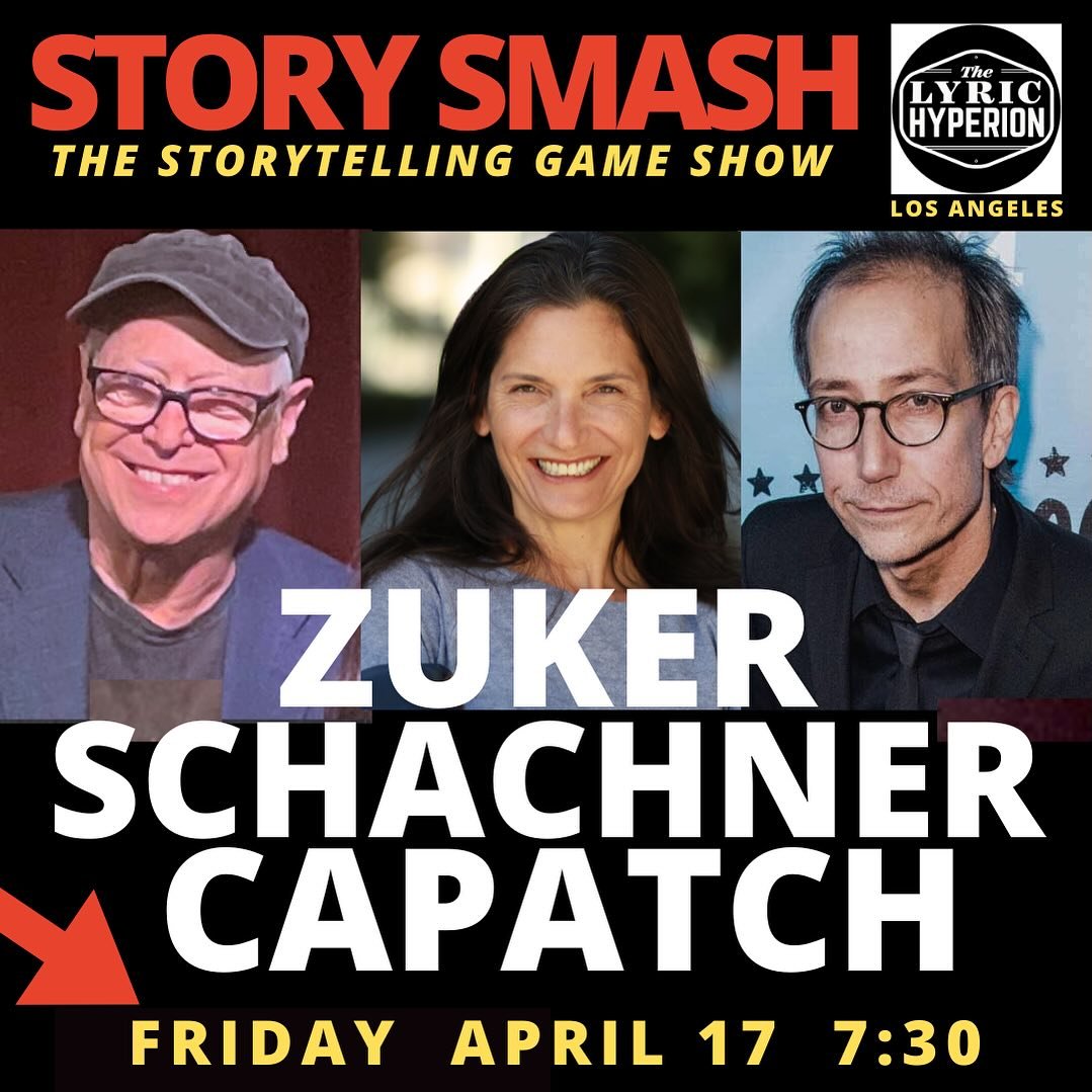 FRIDAY!! @storysmash is back at the @lyrichyperion with expert judges @dannyzuker @prettysexyhag @blainecapatch PLUS spinning the wheel comedians @lucasgarlandcomedy @amandacohen27  @itsjoeyalbanobitch and YOU? One audience member always plays!!Ticke