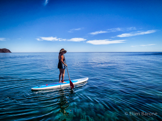 Stand up paddle boarding, Sea of Cortés.